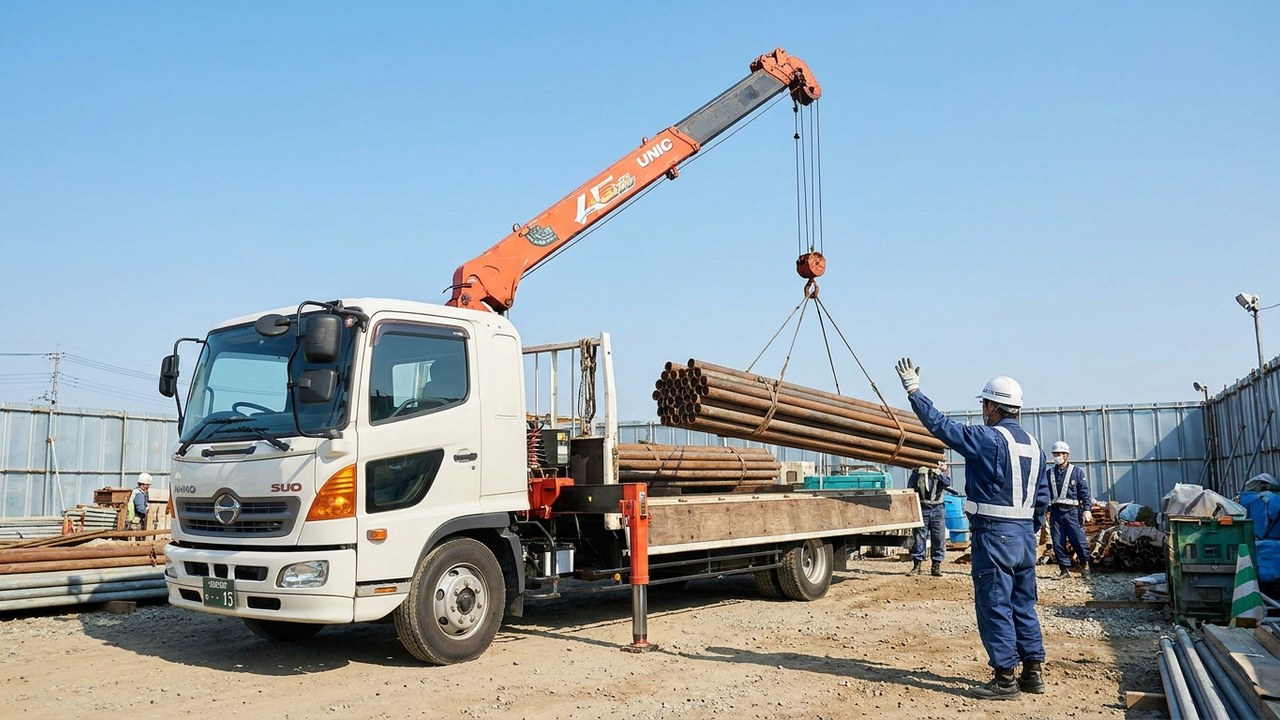 クレーン付きトラック（ユニック車）の選び方｜種類・段数・購入前チェックを現場目線で解説